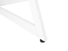 Beliani Písací stôl 120 x 60 cm biela prírodná QUITO