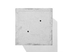 Beliani Kvetináč štvorcový 30x30x28 cm biely PAROS