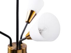 Beliani Bielo-zlato-čierna stropná lampa 6 tienidiel AROYO VI