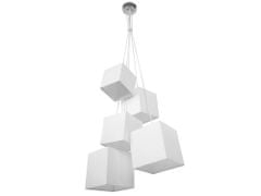 Beliani Moderná biela závesná stropná lampa MESTA