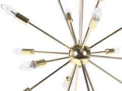 Beliani Stropná zlatá lampa pre 18 žiaroviek MAGUSE