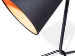 Beliani Čierna stolná lampa pre nočné čítanie MOOKI