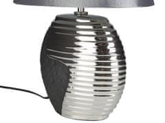 Beliani Moderná čiernostrieborná stolná lampa ESLA