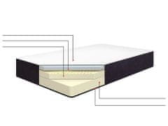 Beliani Obojstranný matrac z gélovej peny s odnímateľným poťahom 160 x 200 cm ALLURE