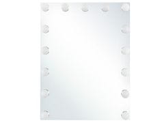 Beliani Kovové LED zrkadlo na stenu 40 x 50 cm LUCENAY