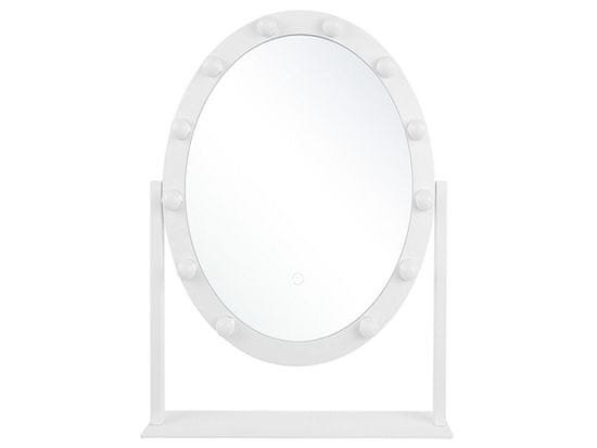 Beliani LED zrkadlo 50 x 60 cm biele ROSTRENEN