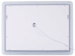 Beliani Nástenné zrkadlo s LED osvetlením 60 x 80 cm strieborné CORROY
