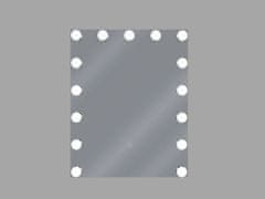 Beliani Kovové LED zrkadlo na stenu 40 x 50 cm LUCENAY