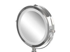 Beliani LED Makeup zrkadlo 18 cm CLAIRA strieborné