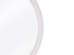 Beliani Nástenné zrkadlo LED strieborné 58 cm YSER