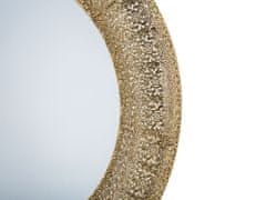 Beliani Nástenné zlaté zrkadlo 80 cm CHANNAY