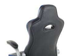 Beliani Modro-čierna otočná hracia stolička MASTER