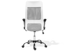Beliani Kancelárska stolička s nastaviteľnou výškou biela PIONEER