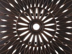 Beliani Záhradný jedálenský stôl 102 x 165 cm hnedý LIZZANO