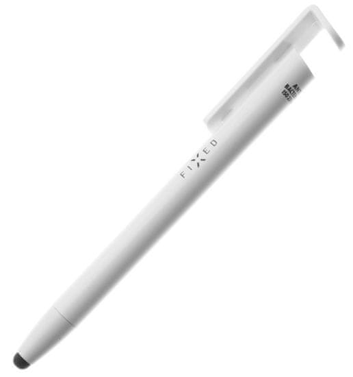 FIXED Propiska 3v1 so stylusom a stojanom Pen, antibakteriálny povrch, FIXPEN-WH biela