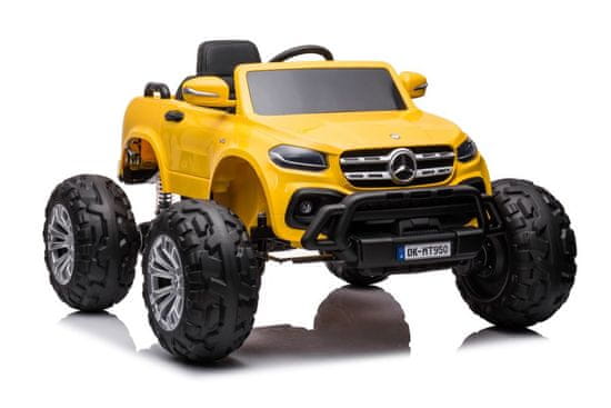 shumee Batériové auto Mercedes DK-MT950 4x4 zlato-žlté lakované