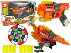 Lean-toys Dinobots 2v1 Dinosaur Shotgun Orange Velociraptor Shield