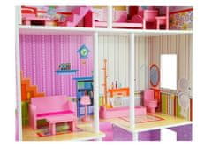 Mamido Dvojposchodový drevený domček pre bábiky