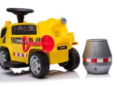 Lean-toys Miešačka na betón so zvukovým stojanom poháňaným batériou Žltá