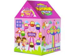 Lean-toys Detský zábavný stan Fun House Pink 123 cm x 82 cm