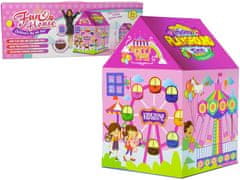 Lean-toys Detský zábavný stan Fun House Pink 123 cm x 82 cm