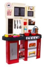 Mamido Detská interaktívne kuchynka s príslušenstvom červená