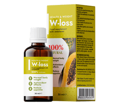 W-LOSS Výživový doplnok - keto diéta, spaľovanie tukov a pokles hmotnosti, prírodný produkt s ananásom, papája a vitamínmi