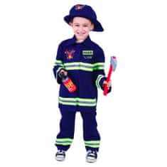 Rappa Detský kostým hasiča s českou potlačou (M)