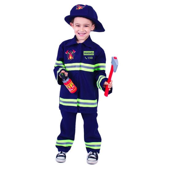 Rappa Detský kostým hasiča s českou potlačou (L)