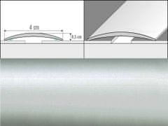 Effector Prechodové lišty A13 - SAMOLEPIACE šírka 4 x výška 0,5 x dĺžka 93 cm - strieborná