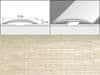 Prechodové lišty A13 - SAMOLEPIACE šírka 4 x výška 0,5 x dĺžka 93 cm - dub bielený
