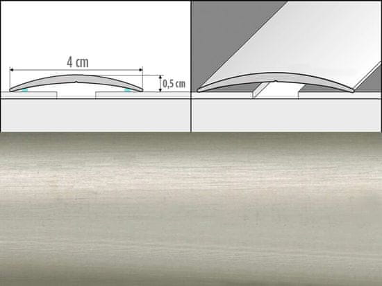 Effector Prechodové lišty A13 - SAMOLEPIACE šírka 4 x výška 0,5 x dĺžka 93 cm - inox
