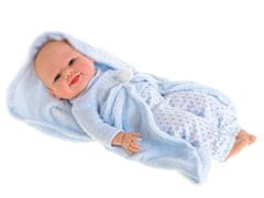 DeCuevas Chlapček 42 cm bábika s dekou 60x50 cm v krabici