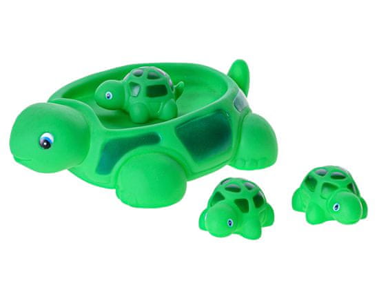 Mikro Trading Mini klubová korytnačka 21 cm do vane s tromi korytnačkami v sieti