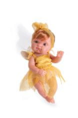 Lucy&Leo Zlatá víla s hrdzavými vlasmi - realistická bábika s celovinylovým telom - 21 cm