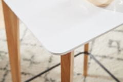 Bruxxi Barový stôl Ecig, 110 cm, biela