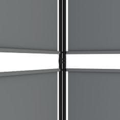 5-panelový paraván antracitový 250x220 cm látkový