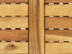 Beliani Úložný box akáciové drevo 130 x 48 cm svetlohnedý RIVIERA