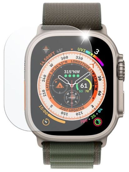 FIXED Ochranné tvrdené sklo pre smartwatch Apple Watch Ultra 49mm, 2ks v balení, FIXGW-1029 číre