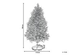 Beliani Umelý vianočný stromček 180 cm zelený LANGLEY
