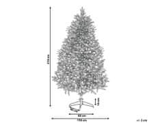 Beliani Vianočný stromček 210 cm ružový FARNHAM