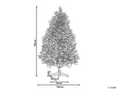 Beliani Zasnežený vianočný stromček 180 cm biely MASALA