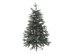 Beliani Zasnežený umelý vianočný stromček 120 cm zelený DENALI
