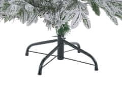 Beliani Zasnežený umelý vianočný stromček 120 cm biely BASSIE