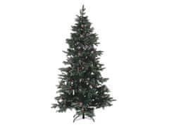 Beliani Zasnežený umelý vianočný stromček 180 cm zelený DENALI