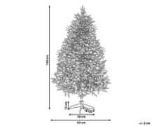 Beliani Zasnežený vianočný stromček 120 cm biely FORAKER