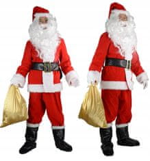 Korbi Oblečenie Santa Clausa, 10 kusov oblečenia Santa Clausa, veľkosť XXL