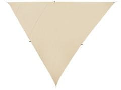 Beliani Tieniaca plachta v tvare trojuholníka 300 x 300 x 300 cm béžová LUKKA