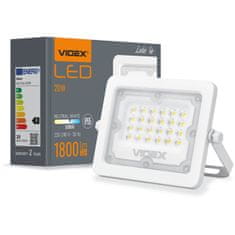 VIDEX Reflektor LED svetlomet 20W 1800lm 5000K IP65 biely LUCA