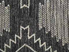 Beliani Bavlnený koberec 140 x 200 cm čierna/biela ARBAA